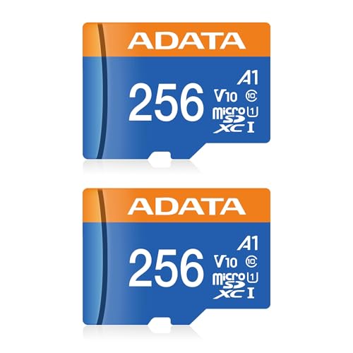ADATA Premier microSDXC/SDHC UHS-I Class 10 Memory Card - 256GB - High-Speed, Reliable Storage - Smartphones, Tablets & Cameras - Includes SD Adapter