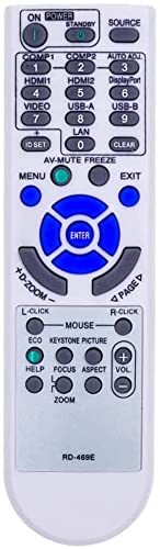 Universal Replacement Remote Control Fit for P452H P452W P474U P474W P502H P502HL P502HL-2 P502W P502WL P502WL-2 P554U P554W P603X P604X UM352W P420X
