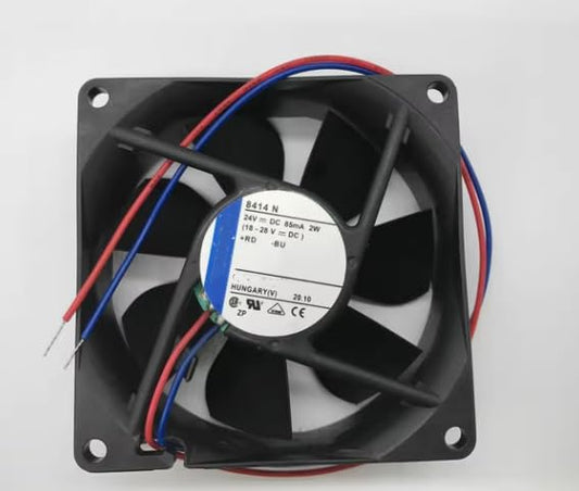 8414N DC 24V 85mA 2W 80x80x25mm 2-Wire Inverter Fan