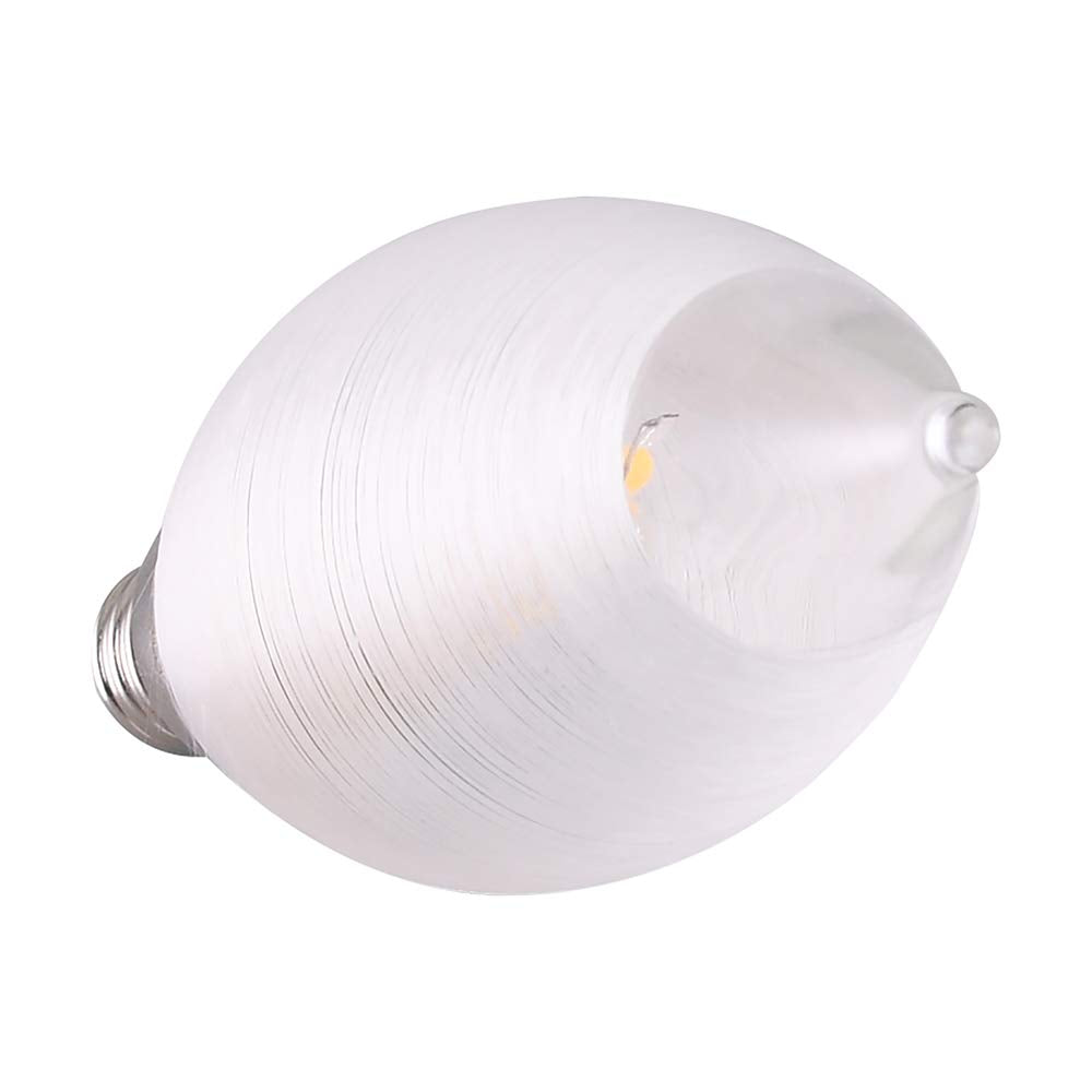 Satco 11300-2W CA11 LED Satin Spun Clear Candelabra base 2700K 120V Candle Tip LED Light Bulb