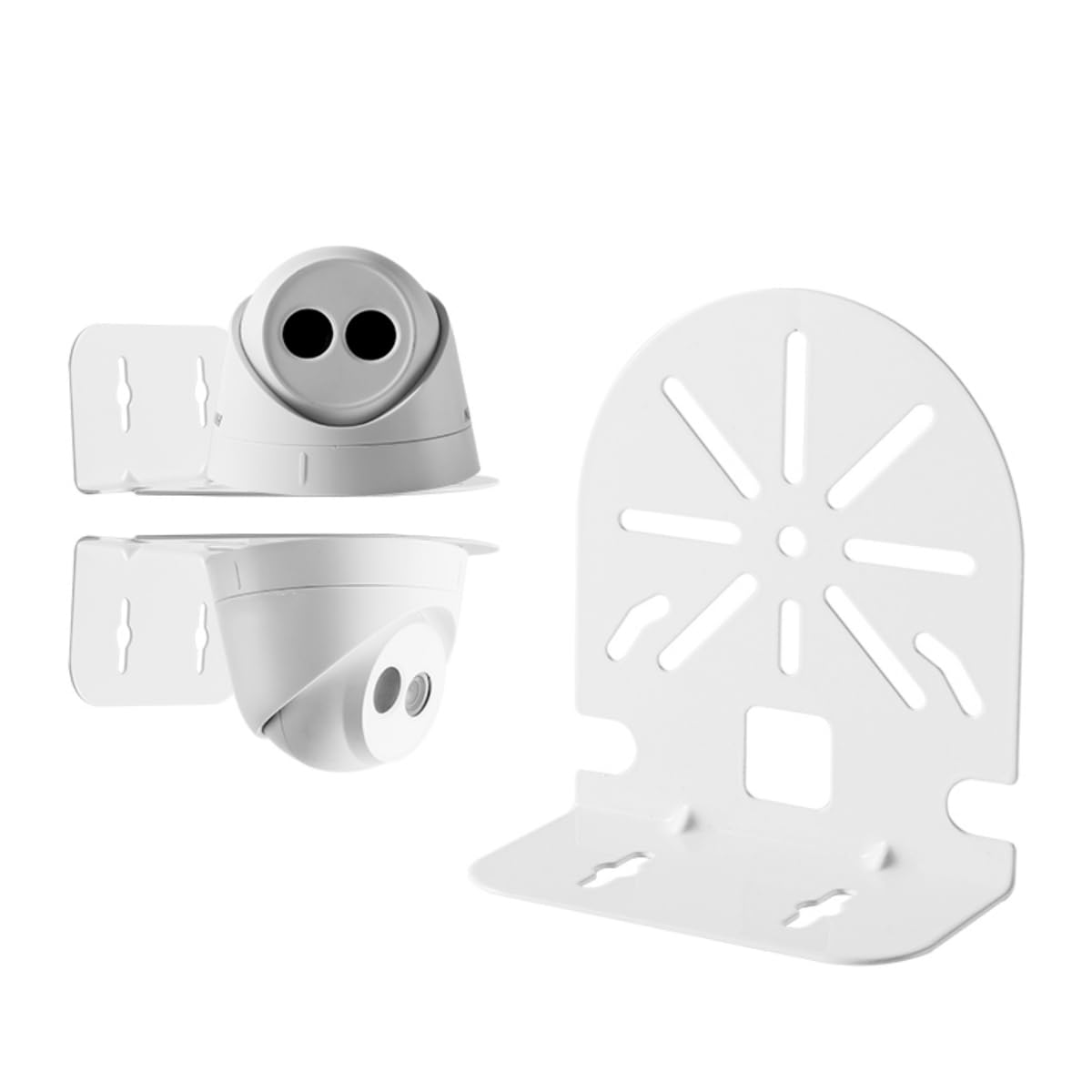 CTXSumTec L Type Dome Security Camera Wall Mounting Bracket,Universal Wall Ceiling Mount Bracket Adapter for CCTV Surveillance Dahua Hikvision Ezviz