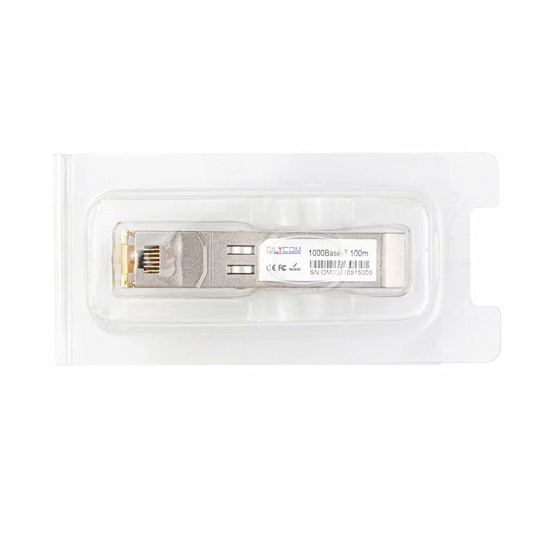 Copper SFP Mini GBIC RJ45 SFP 1.25G 1000BASE-T 100m for Cisco GLC-T/SFP-GE-T Meraki MA-SFP-1GB-TX Ubiquiti UF-RJ45-1G D-Link Supermicro Netgear