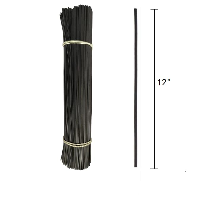 Bi-Sonic Lee 300 pcs 12 inch Black Twist Ties/Cable Ties for cable management (Black, 12 inch)