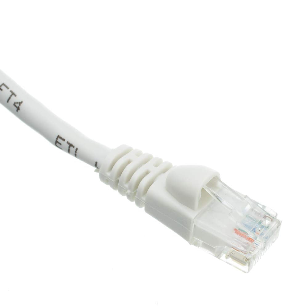 CableWholesale Cat6a UTP Ethernet Cable, 10 Gigabit, 500MHz, 100 ft, White
