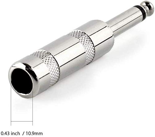 Mr. Dj QMH4 2 Pair 1/4" Male Head Connector Allows for Speaker Cables