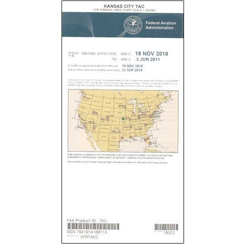FAA Chart: VFR TAC Kansas City TKC (Current Edition)