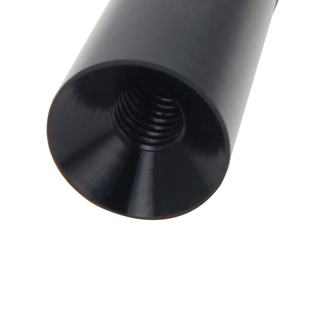 Othmro Universal 3 inches 80mm Black Carbon Fiber Pattern Screw-on Short Car Radio Antenna Black 1 pcs