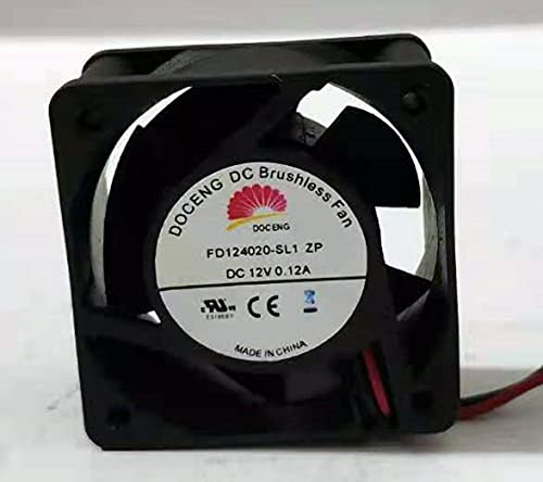 FD124020-SL1 ZP DOCENG 12V 40mm Fan, 12V 0.12A 4020 Server Fan