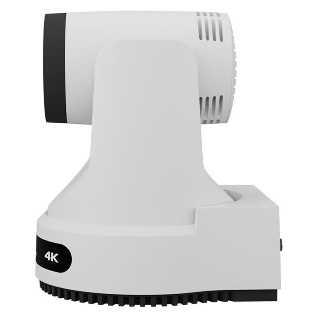 PTZOptics Move 4K 20x Auto-Tracking PTZ Camera with Built-in Tally Light, 3D Noise Reduction, and Advanced White Balance Modes (White)
