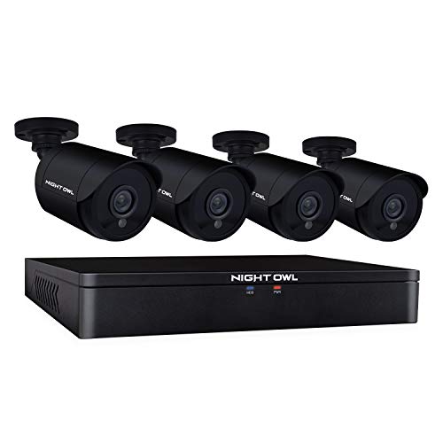 Night Owl CCTV Video Home Security Camera System with 4 Wired 1080p HD Indoor/Outdoor Cameras with Night Vision (Expandable up to a Total of 8 Wired