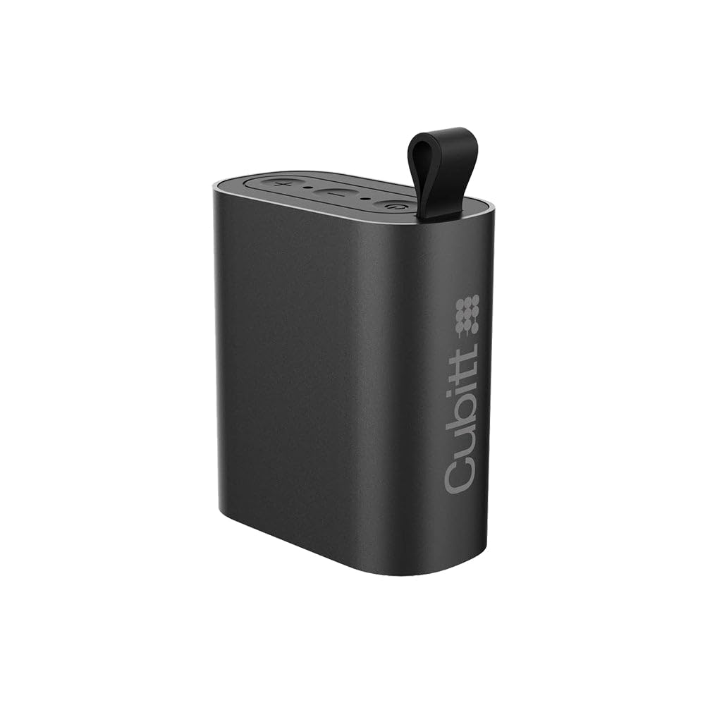 Cubitt Mini Bluetooth Speaker 5.4 - Portable Wireless Speaker with Bass Boost, IPX6 Waterproof, 5W Sound, Aluminum Body, Clip Design, 6H Playtime