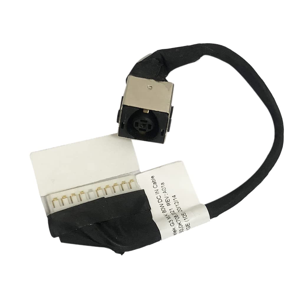 Zahara DC Power Jack Cable Connector Selek G3 MLK 80W Replacement for DELL G3 3500 3590 G5 5500 SE 5505 P89F 0PRV65 00HT24 450.0K708.0021