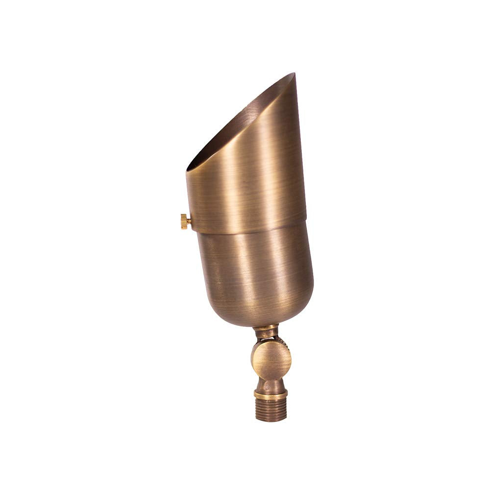 Lumen Logic 12V LogiSpot Brass Outdoor Spotlight (Bronze) for Low Voltage Landscape Lighting of Yard, Lawn, Garden, Patio, Trees & House