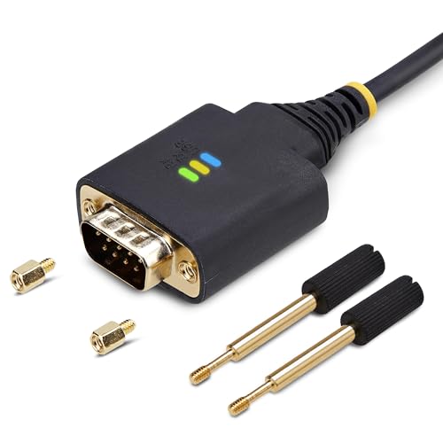 StarTech 1ft USB to Serial Adapter Cable, FTDI, 30cm (1P1FFC-USB-SERIAL)