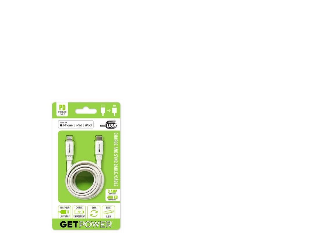 GP-USBC-ACL 3' USB-C to Apple Cable - Quantity 1