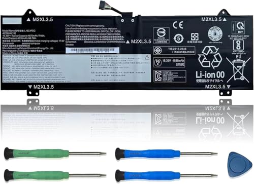 VANPIR L19C4PDC Laptop Battery 15.36V 71Wh 4675mAh Replacement for Lenovo Ideapad Yoga 7-14ITL5 7-15ITL5 Series Notebook 5B10Z26482 L19L4PDC