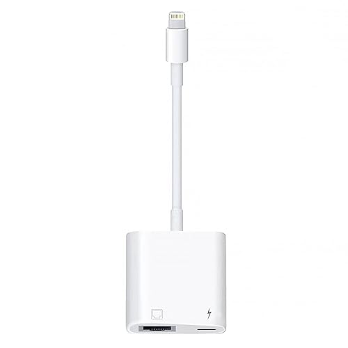Lightning to RJ45 Ethernet LAN Network Adapter with Charge Port for Select iPhone,iPad Models 100Mbps Charging Plug and Play