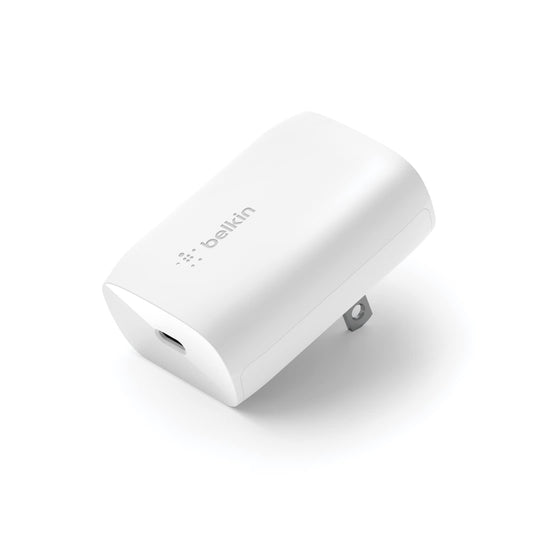 Belkin USB C Charger Block 30W, Fast Charging - iPhone 17, Air, Pro, Pro Max, Samsung Galaxy S25, iPad, AirPods, Apple Watch, Nintendo Switch 2 & More