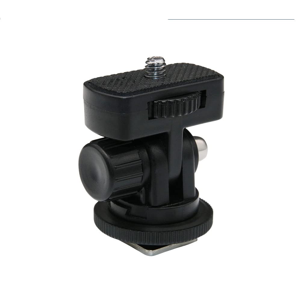 ThtRht 2 Pack Field Monitor Holder Quick Release Universal 1/4'' Screw Hot Shoe Mount Flash Bracket Cold Shoe Tilt 180 Degree Adjustable for Fill
