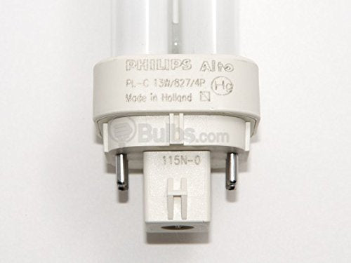 Philips 13W 4 Pin G24q1 Very Warm White Double Twin Tube CFL Bulb