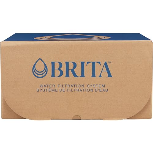 Brita Large Water Filter Pitcher for Tap and Drinking Water, Includes 1 Standard Filter, BPA-Free, Lasts Two Months, 10-Cup Capacity, Bright White