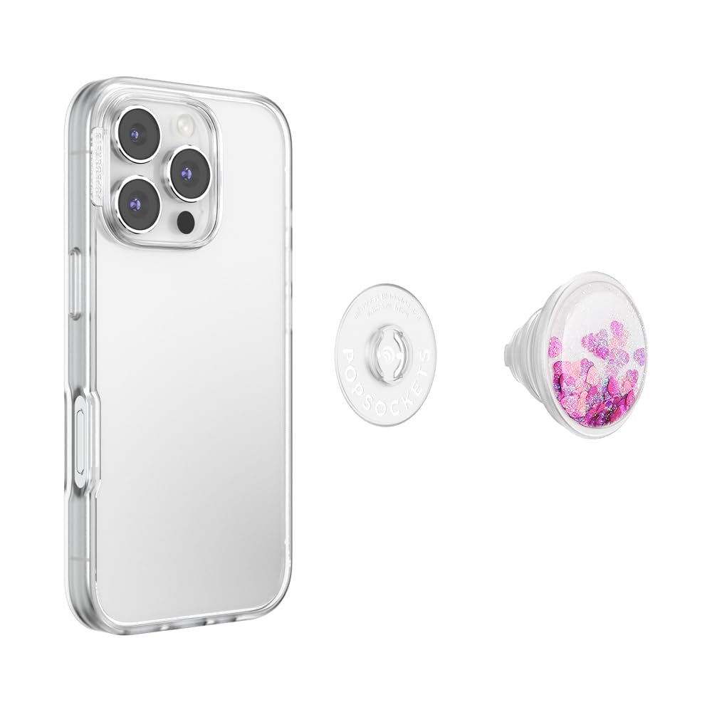 PopSockets PopTop, Adhesive Phone Grip with Swappable Top, Tidepool - Tidepool Glitter Bomb