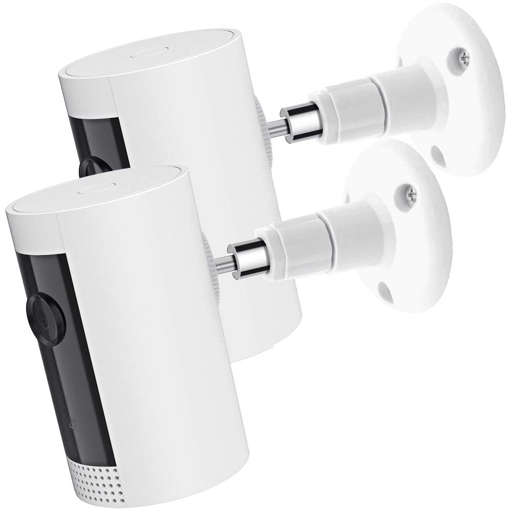 2Pack Camera Wall Mount Compatible with R-ing Stick Up Cam Battery/Outdoor Cam Plus/Pro/Plug-in/Indoor Cam (1st Gen), 360 Degree Adjustable Mounting