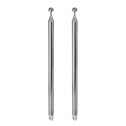 Bingfu 7 Sections Telescopic 74cm AM FM Antenna Portable Radio Antenna Replacement (2-Pack) Compatible with Indoor Portable Radio Home Stereo Receiver