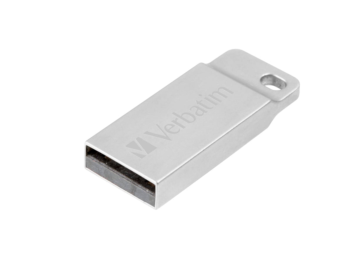 Verbatim 64GB Metal Executive USB Flash Drive - Silver