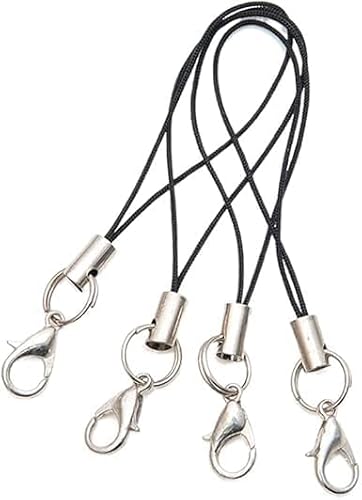 Czhotg 20Pcs Lobster Clasp Cords Lanyard, Lanyard Strap, Nylon Wrist Coiled Strap Cell Phone Key String, Keychain Holder Ropes for USB Flash Drive