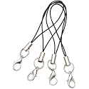 aoukoslt 20Pcs Lobster Clasp Cords Lanyard, Lanyard Strap, Nylon Wrist Coiled Strap Cell Phone Key String, Keychain Holder Ropes for USB Flash Drive