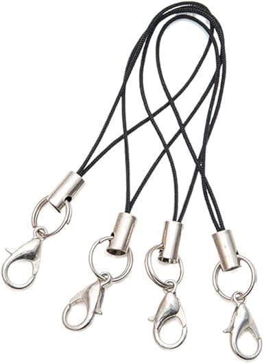 Czhotg 20Pcs Lobster Clasp Cords Lanyard, Lanyard Strap, Nylon Wrist Coiled Strap Cell Phone Key String, Keychain Holder Ropes for USB Flash Drive