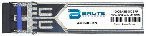 Brute Networks J4858B-BN - 1000BASE-SX 550m MMF 850nm SFP Transceiver (Compatible with OEM PN# J4858B)