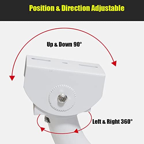 CTXSumTec 11.8" U Type CCTV Security Camera Mount Bracket, Adjustable Universal Camera Pendant Ceiling Wall Mounting Bracket for CCTV Security