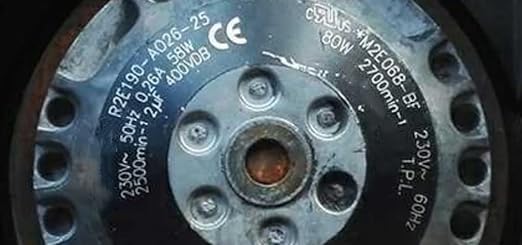 R2E190-AO26-25 AC230V 0.26A 58/80W 4-Wire R2E190-A026-25 Axial Cooling Fan