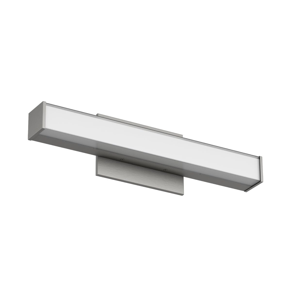 East Grove Home Edge Advantage 18in LED Bathroom Vanity and Wall Light 18W 1,500 Lumens 5-CCT Selectable 2700-3000-3500-4000-5000K in Brushed Nickel
