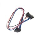 Slimline 13 pin SATA Female to 22 Pin SATA Male Cable Adapter - 20 Inches