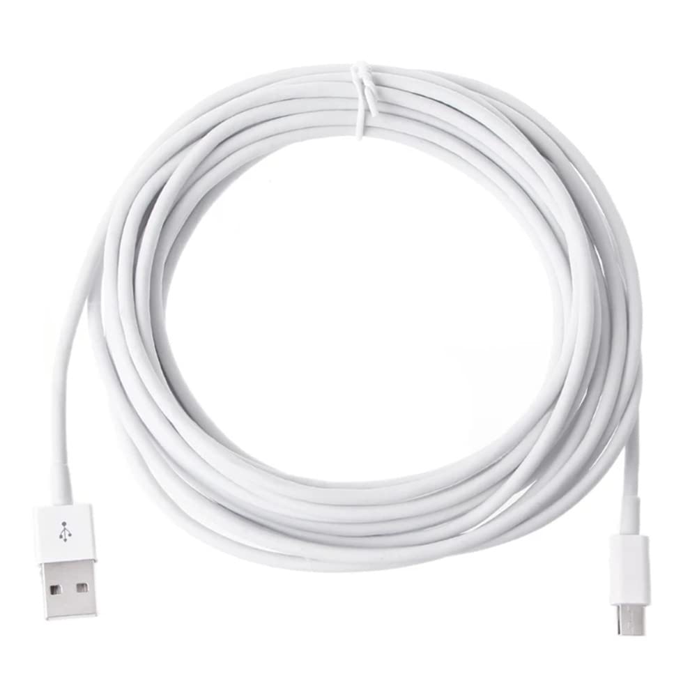 myfole Micro USB Charger Cable for EUFY, VAVA, LeReve LRX-5/52 Baby Monitors (10 FT)