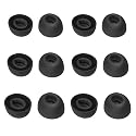 NANLANFAN Replacement Silicone Ear Tips for JBL Tune Buds, JBL Live Free 2 True Wireless Earbuds, 6 Pairs (S/M/L, Black)