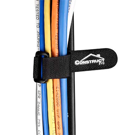 12-Inch Cable Straps with Mounting Rivet, 10-Pack