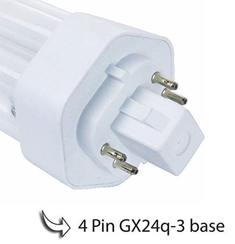 Circle PLT-26W 865 26-Watt Triple Tube Compact Fluorescent Bulb | GX24q-3 4-Pin | 6500K Daylight White | Replaces Sylvania CF26DT/E/IN/865 | 6-Pack