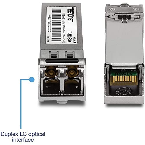 TRENDnet 1000Base- SX Industrial SFP to RJ45 Multi-Mode LC Module, TI-MGBSX, Up to 550m (1,804 Ft), IEE 802.3z, ANSI Fiber Channel, Data Rates up