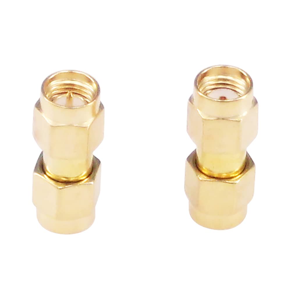 RFaha 6pcs Antenna Adapter SMA Male to RPSMA Male Connector Splitter Converter for Audio FPV Antennas Radio Video(F13-6)