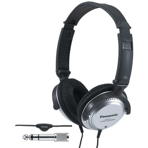 Panasonic Stereo Headphones On Ear Headphones with XBS Port, Integrated Volume Controller and Lightweight Foldable Design - RP-HT227-K (Black