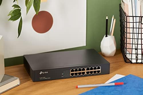 TP-Link Switching Hub 16-Port 10/100Mbps Metal Enclosure TL-SF1016DS