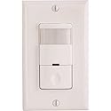 MOTION SENSOR, COMMERCIAL GRADE, LIGHTS AUTO & OFF & ON SLIDE, 120/277 VOLT, 800 WATT, WHITE