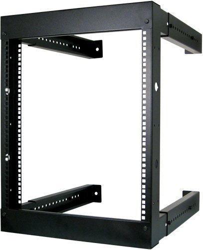 9U Open Wall Mount Frame Rack - Adjustable Depth 18"-30"