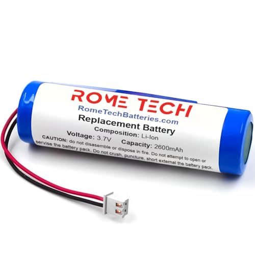 Rome Tech for CROOVE Rechargeable Voice Amplifier Replacement Battery - 2600mAh 3.7V Lithium Ion Battery
