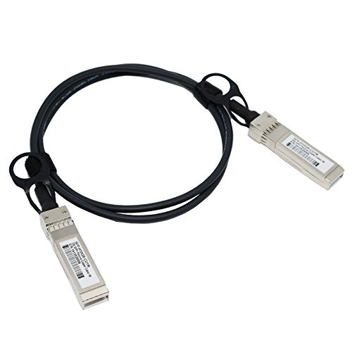 Jeirdus 10G SFP+ DAC Cable for Force 10 CBL-10GSFP-DAC-50CM, 10GBASE-CU Direct Attach Copper Twinax Cable, Passive 1-Meter (3.3-ft)