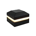 Tru-Scapes® 2.5” Aluminum LED Low Voltage Deck & Fence Post Cap Light (Black) (NOT Solar) Fits RDI & Westbury Posts